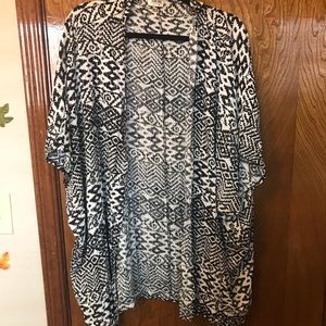 Black and white cardigan